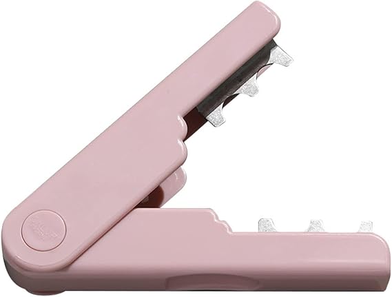 BinaryABC Rose Thorn Remover,Flower Stem Cutter,Leaves Thorn Stripper,Rose Thorn Stripper Tool for Patio Lawn Garden Enthusiasts(Pink)
