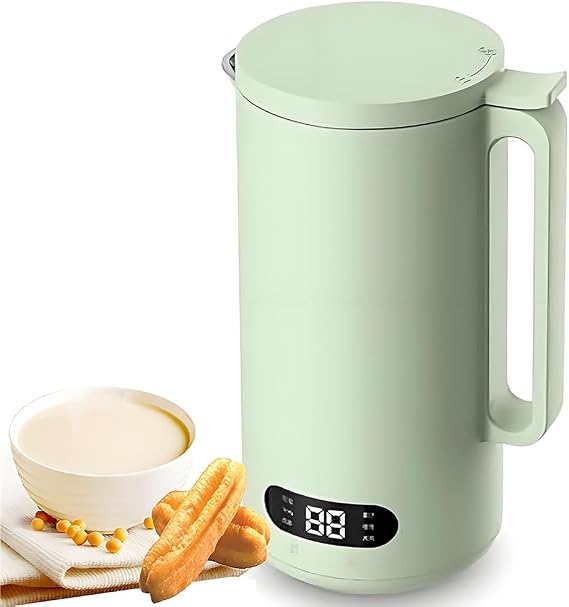 Nut Milk Maker Machine, 350ML Soy Milk Maker, 8 in 1 Oat Milk Maker with LED Display,Milky Plant Machine with 12H Timer, auto-Clean and Keep Warm,for Homemade Soy Almond Plant Oat Milks,Porridges