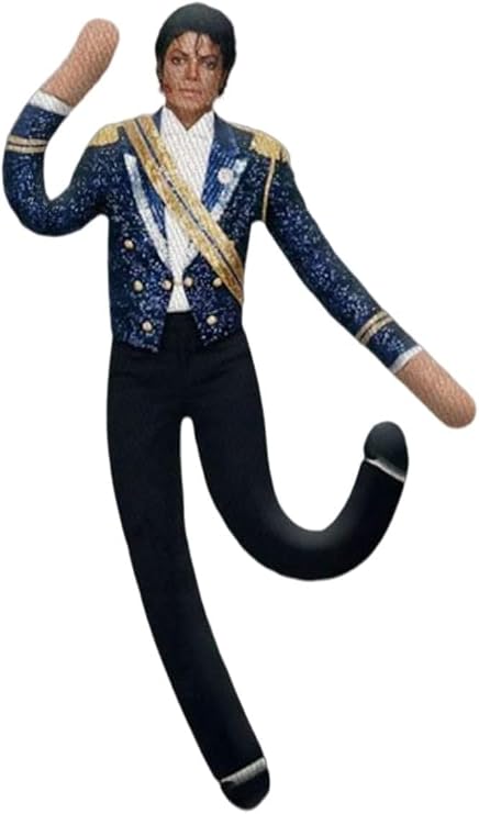 SpirWoRchlan Michael Doll Plush Mj Pillow King of Music Legend Plushies Icon Inspired the Limbs Are Movable Rock King Classic Plush Halloween Christmas Car Decorations D
