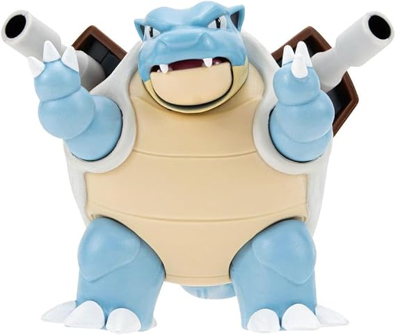 Pokémon PKW3035 - Battle Feature Figure - Turtok, resmi hareketli figürler, 11,5 cm