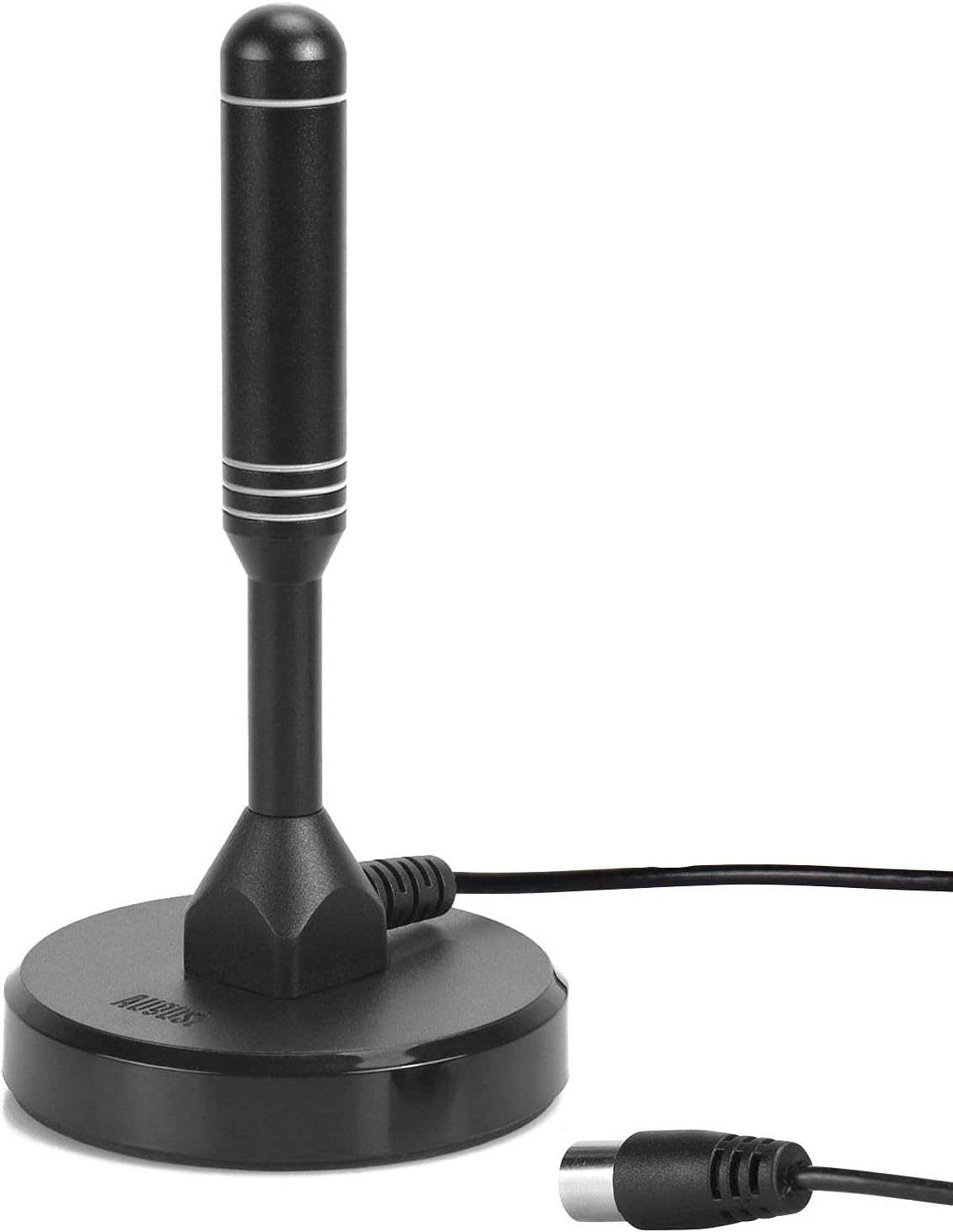 August DTA240B Indoor/Outdoor TV Aerial – High Gain Portable Freeview HD Digital Antenna with Magnetic Base for TV Tuners, DVB-T/T2 TVs & Set Top Boxes, for Car/Truck/Caravan, Home & Camping – Black