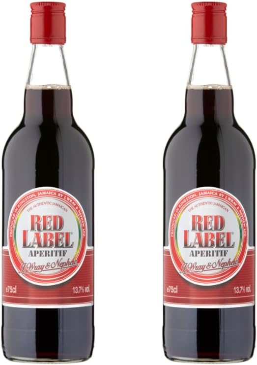 Wray&Nephew Red Label Aperitif 75CL I Alcoholic Volume 13.7% I Pack of 2