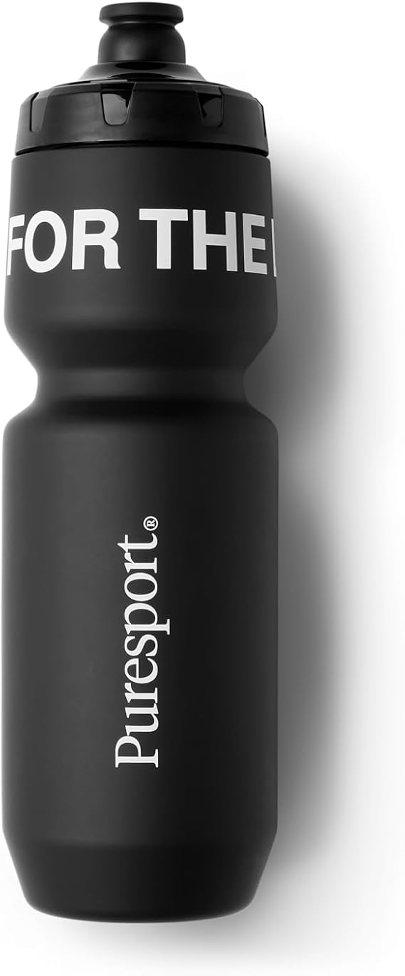 Puresport Sports Bottle, Matte Black 720ml Leak-Proof Water Bottle