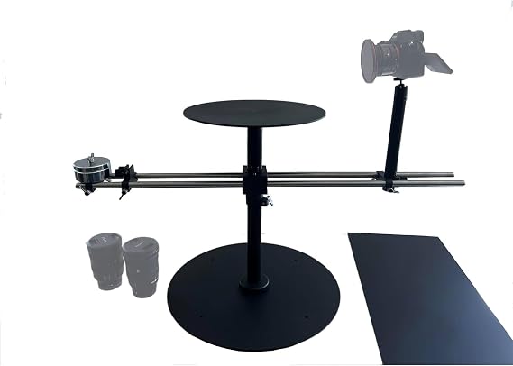 DF DIGITALFOTO 360° Rotating Table, Turntable, Shooting Turntable, Load Capacity 44.1 lbs 20 kg, Convenient Operation, Stability, Perfect for 360° Images, Professional Spinning Photo Booth Shooting, Exhibition, Product Shooting, Video Shooting V360