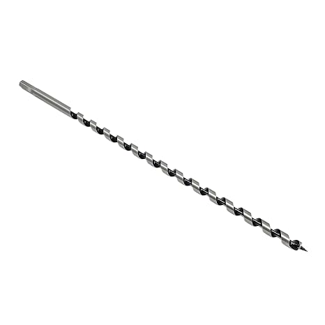 Auger Drill Bit For Wood, Hex Shank Ship Auger Long Drill Bit For Soft & Hard Wood, Plastic, Drywall (12mm x 460mm)