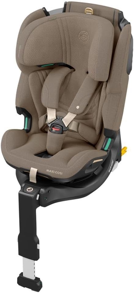 Maxi-Cosi Emerald 360 Pro I-Size Dünyanın İlk Kızaklı, Araç Dışına Çıkabilen İsofix'li 360 Dönebilir Yatabilir 0-36 kg Bebek Oto Koltuğu Authentic Truffle