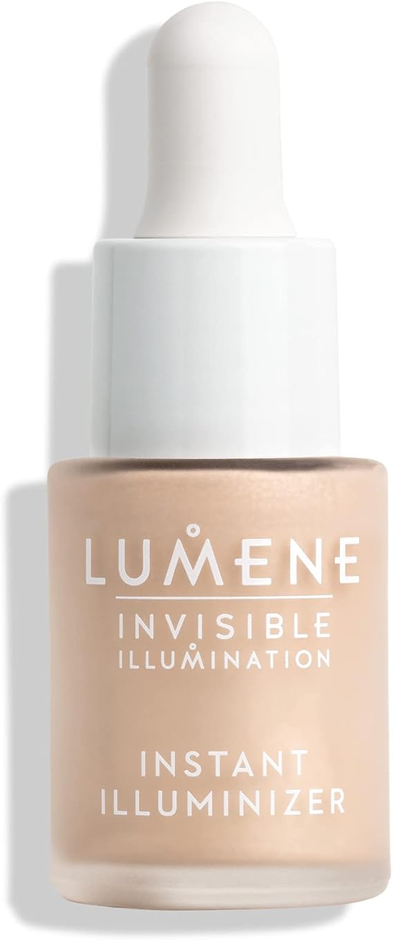 LUMENE Invisible Illumination Instant Illuminizer Glow Drops | Golden Hour Shade | For a Radiant, Dewy Glow | Light-Reflecting Pigments & Hydrating Formula | Vegan | 15 ml