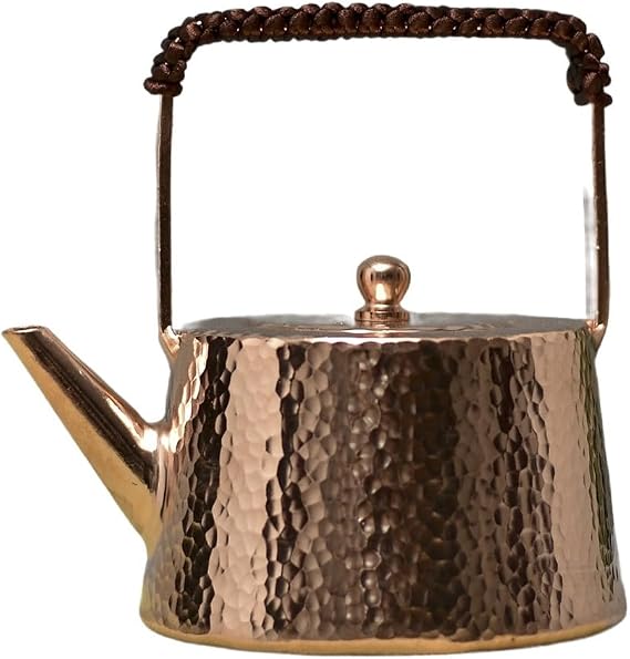 13 * 12CM Bright/Retro Handmade Copper Tea Kettle Stovetop Teapot Stove Top Copper Tea Pot Turkish Tea Pot Pure For Stovetop