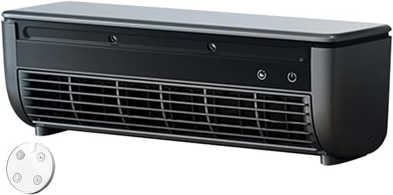 Personal Desktop Cooler - Wall Mounted Wireless Fan, Adjustable Speed Misting Ventilator, Compact Air Circulator | Cooling Device for Camping, Caravan, Home Office, Student Study, Nightstand,