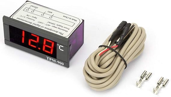 TPM-900 220V Digital Temperature Controller LED Panel Counter with Sensor Thermostat Controller