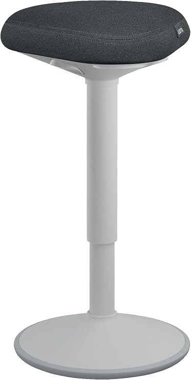 Leitz Ergo Active Ayarlanabilir Ayakta Durma Taburesi, Üçgen Çift Yoğunluklu Köpük Konforlu Oturak ve Sallanan Taban, Yükseklik 57-82 cm
