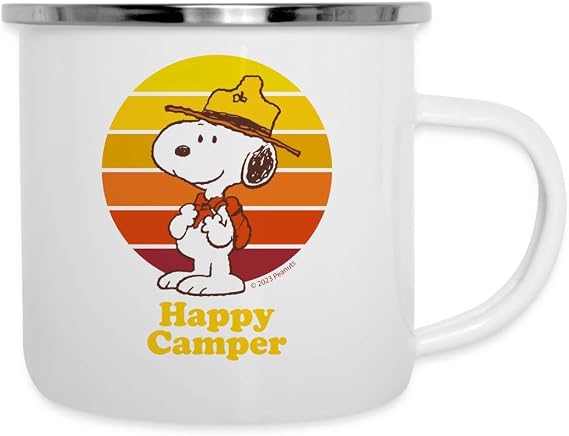 Spreadshirt Peanuts Snoopy Happy Camper Camper Mug