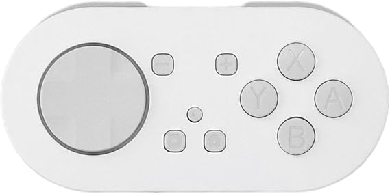 Lazmin112 Key Chain Sized Mini Controller for Anki App, Cordless BT Remote with RGB Lightings, Portable Compact Controller for Wins, Android, OS X, iOS Platforms (White)