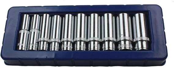 US PRO 10pc 3/8'' DR Deep Sockets Set 10-19mm 3237