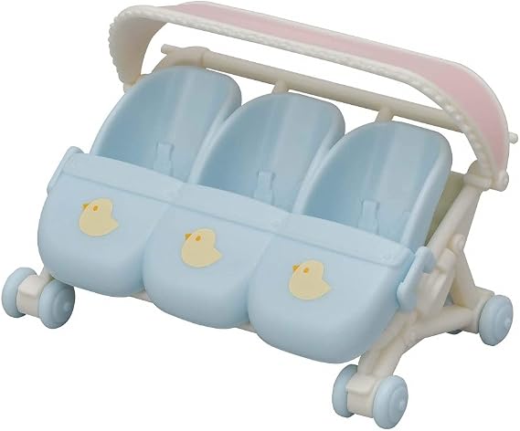 Sylvanian Families Üçüz Bebek Arabası