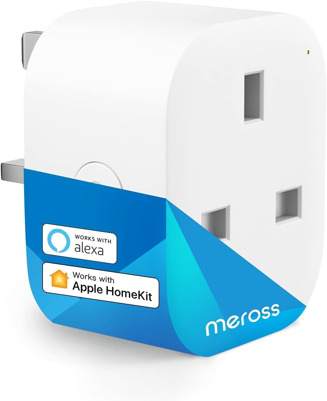 meross Meross Smart Plug Mini 13A WiFi Plug Compatible with HomeKit, Alexa, Google Home, SmartThings Wireless Remote Control Plug No Hub Required 1 Pack, MSS110
