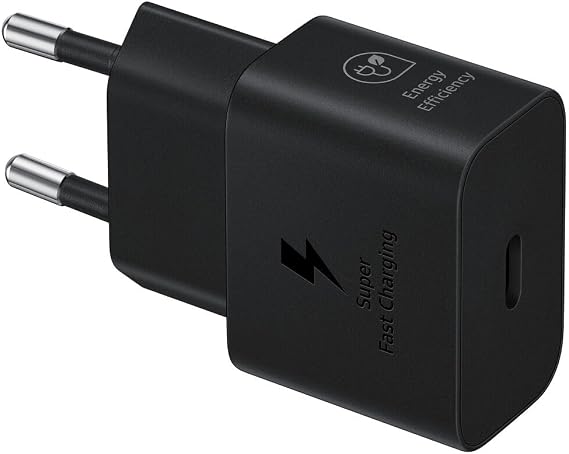 Samsung Hızlı şarj cihazı, USB-C, 25 W veri kablosuz, siyah