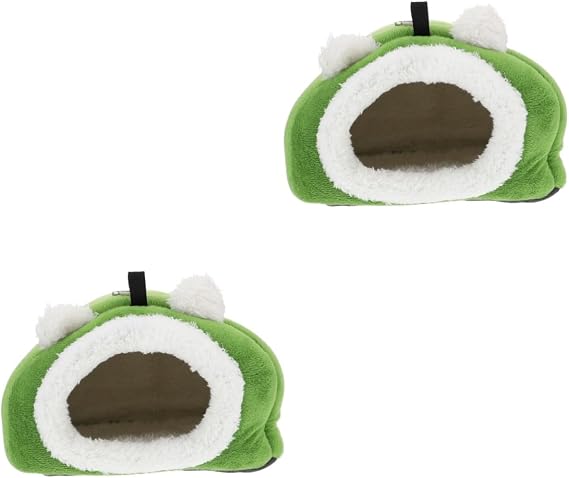 Pet nest, 2 Pcs Pet Cotton Nest Plush Cuddle Sack for Hedgehog Habitrail Hamster Cage Guinea Hut