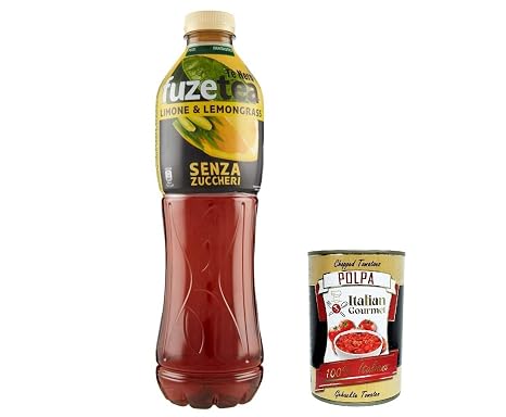 Italian Gourmet Tè Nero Zero Iced Tea Lemon Lemongrass Sugar Free 6 x 1.25