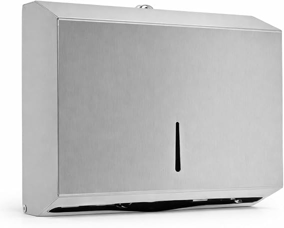 Aqua Bagno Basic Z Katlama Kağıt Verici 200’lük Paslanmaz Çelik Mat Krom Dispanser