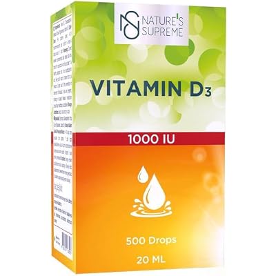 Natures Supreme Vitamin D3 1000 IU 20 mL Drop