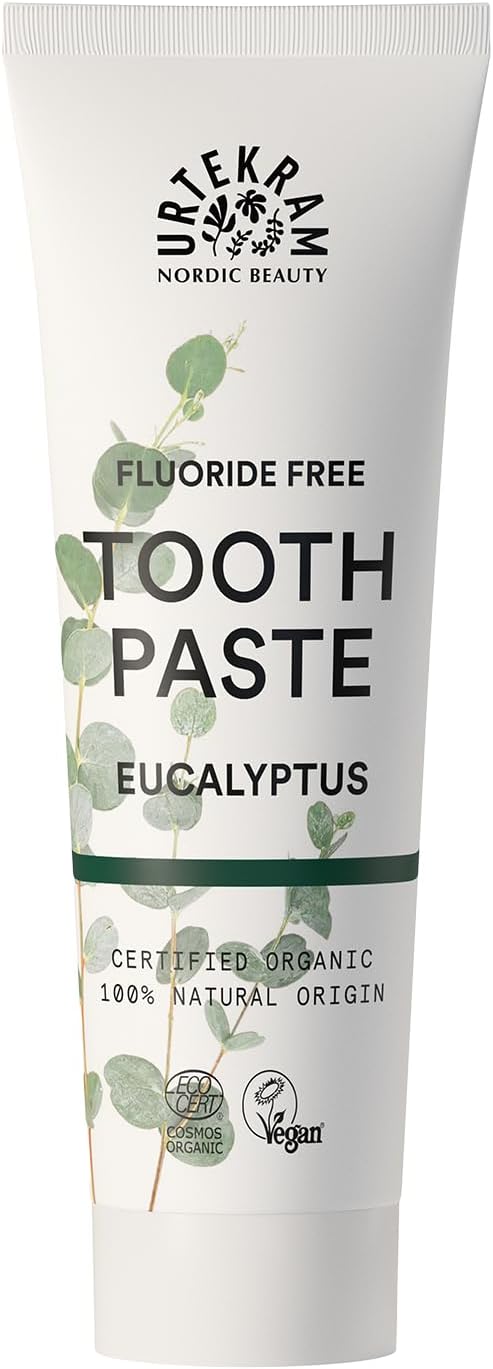 Urtekram Eucalyptus BIO Toothpaste, Fluoride Free, 75 ml