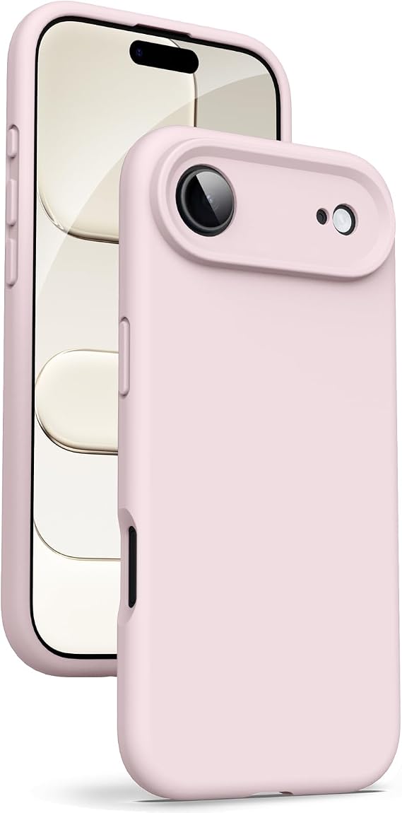 Supdeal Liquid Silicone Case for iPhone Air - [Camera All-Round Protection] [Soft Microfiber Lining Anti-Scratch] 4 Layer Full Covered Shockproof Gel Rubber Phone Case Cover, 6,5", Pink
