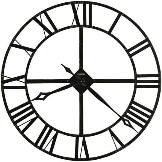 Howard Miller Wall-Clocks, Metal, Charcoal Gray