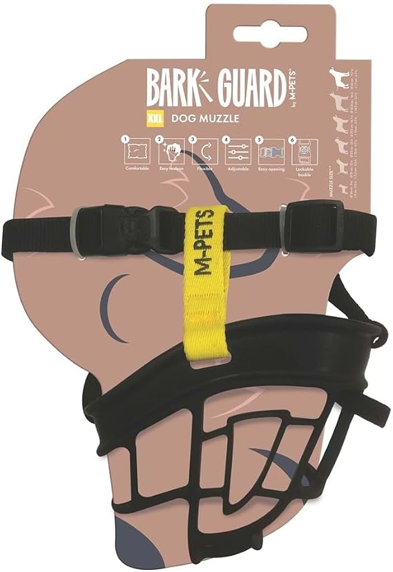 M-pets Bark Guard AĞizlik (xxl) Black/yellow