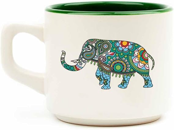 Ethnic Elephant White Venus Mug - Gift Mug Cup Mug