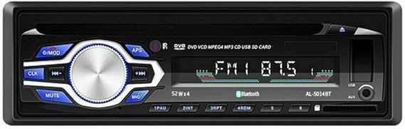 Car Stereo With Bluetooth DVD CD Player MP3 Stereo Car Handfree Autoradio Audio Radio With Remote Control 1 Din 12V