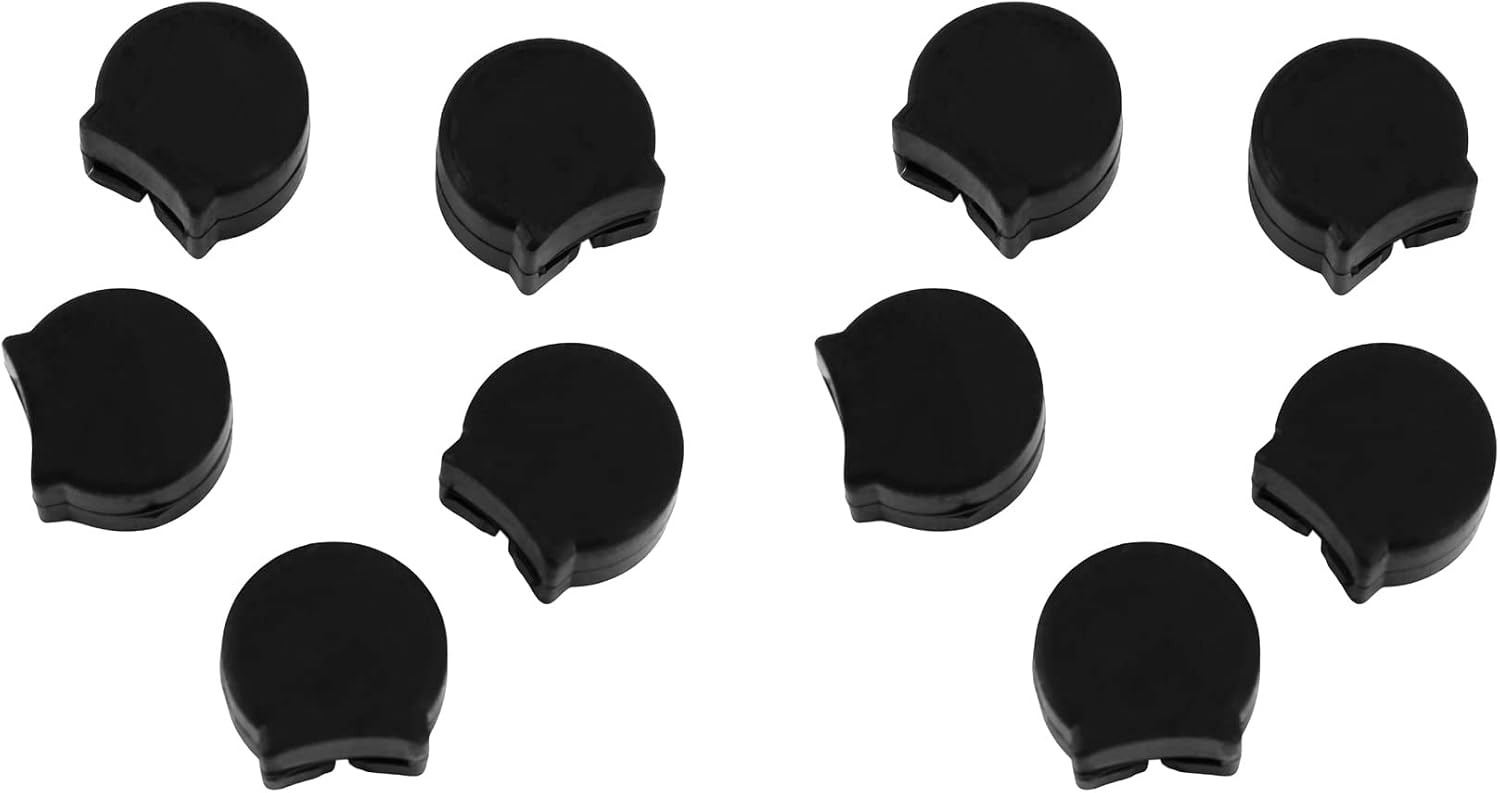 10 Pieces Clarinet Hardware Pad Protector Thumb Rest Protector Thumb Clarinet Soft Rubber Black