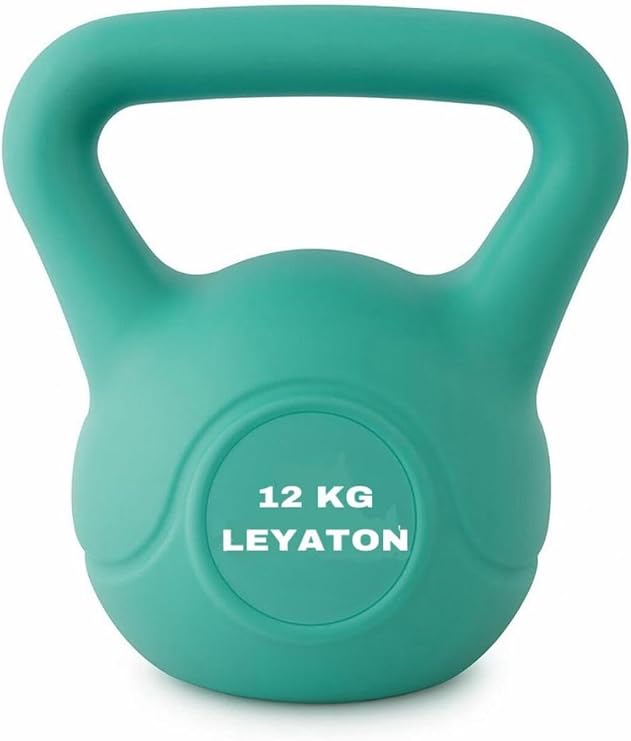 Leyaton 12 Kg Çaydanlık Tipi Dambıl Kettlebell Ağırlık Turkuaz, 12KGKTTLBLLL