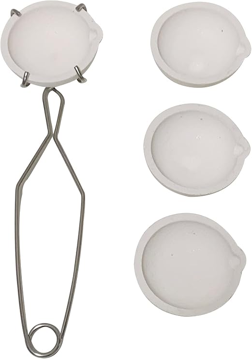 4PCS 2.76" Ceramic Quartz Crucible