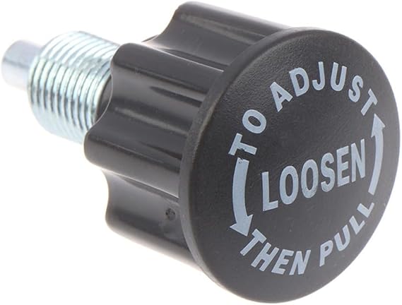 Spring Button Pull Pin Replacement for Exercise Bike and Gym Equipment, 6.5 cm Total Length with 20 mm Screw, Thread Compatible, Steel Iron ABS Construction