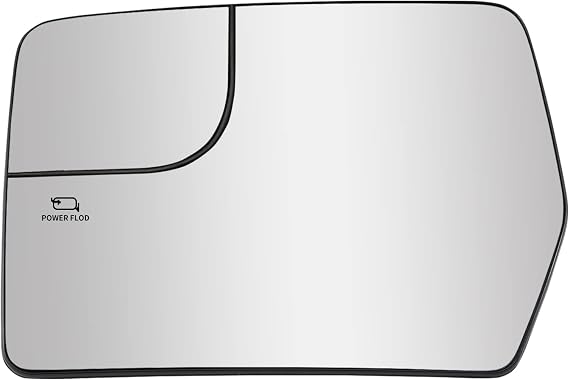 Driver Side Mirror Replacement for 2011 2012 2013 2014 Ford F150 Mirrors Glass - Convex Mirror Glass, Left Side Rear View Mirror with Power Heated (BL3Z17K707E/F/D)