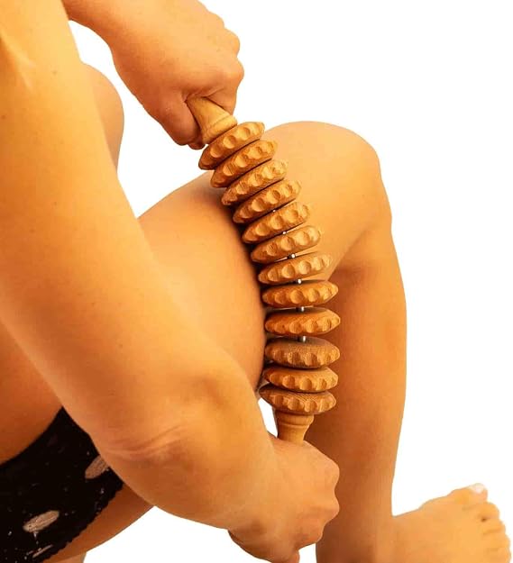 Tuuli Accessories Anti Cellulite Massager Anti-cellulite Roller for Body Massage Thighs Wood Therapy Wood 40 cm