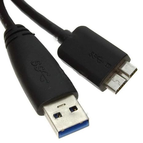 Micro USB 3.0 Cable A to Micro B for Seagate Goflex/Back Up Plus/Expansion Series Portable External Hard Drives (4FT)