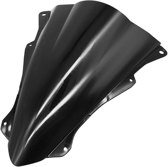Windshield Visor Wind Fit For Kawasaki ZX4R ZX4RR ZX25R ZX25RR Double Bubble Deflector Protector Cover Motocycle Windshield Windscreen Motorcycle Screen Extension(Black)