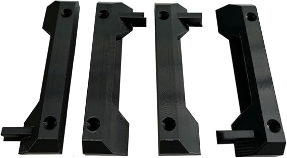 ToughBuilt StackTech 4-Piece Mounting Plate Bracket Cleat for ToughBuilt StackTech Black