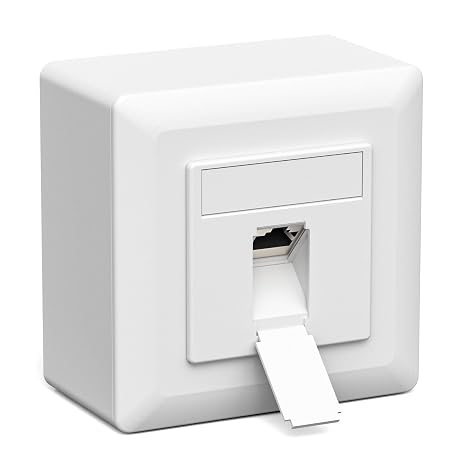iwillink 1x Cat7 network socket 1 port 10 Gbit/s white
