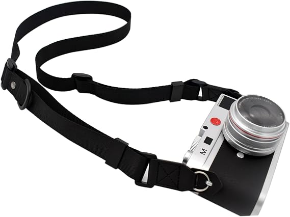 Camera Strap, Quick Adjustable Shoulder Sling Camera Neck Shoulder Strap for Leica Fuji Pentax Canon Micro Single and DSLR Camera Black