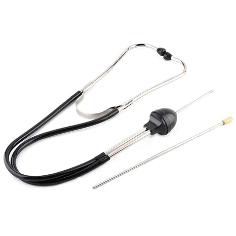 Engine Stethoscope Set, Herramienta Mecánica Automotriz, Auto Stainless Steel Mechanics Cylinder Stethoscope Car Engine Diagnostic Tool Hearing Tool