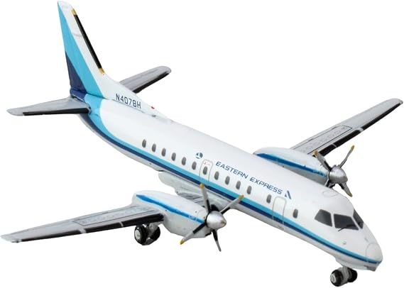 GeminiJets Saab 340A Eastern Express Bar Harbor Airlines N407BH 1:400 model aircraft