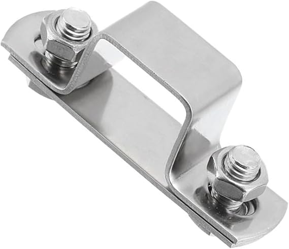 U Shaped Connector Bracket, Stainless Steel Connector Bracket Cable Management and Equipment Support Be Used in Plumbing Systems for Door Closed Bar Holder Strut Channel, 25mm X 25mm