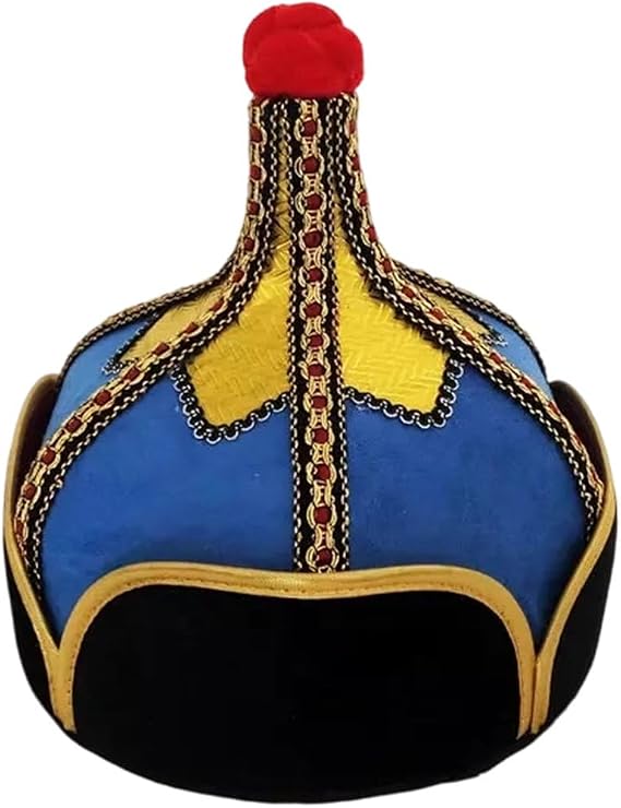 Chinese Mongolian Men Hat Cap Exotic Mongolian Hat Traditional Mongolian Style Hat Elegant Mongolian Hat Ancient Dance Hat