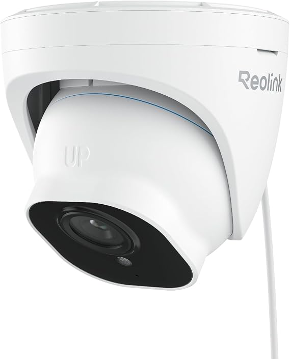 Reolink Security Camera 4K PoE Power 8MP Quality Wired Connection Surveillance Camera Home Monitoring Smart IP Security Camera H.265 AI Smart Human/Vehicle/Animal Detection 24/7 Continuous Recording