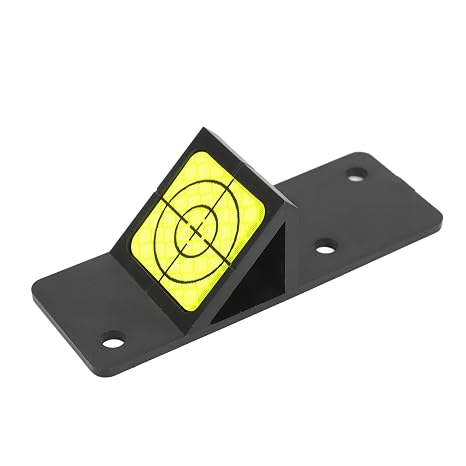 Survey Prism Single Side 45 Degree Reflection, Mini Surveying Prism for Leica Total Station, Optical Glass with +2mm Constant, 25.4mm Effective Diameter, ABS Material for Engineeri