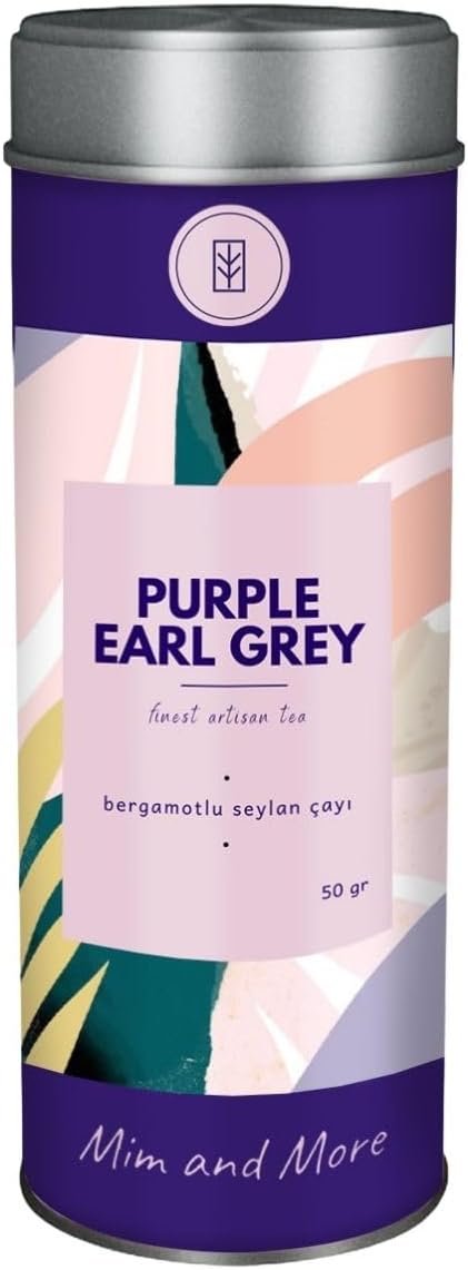 Mim And More Purple Earl Gray Tea - Bergamot Ceylon Tea, 50 gr