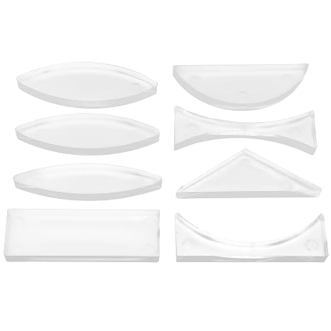 Science Classroom Optics Kits Optical Prism Physics Optical Experiment Set Acrylic Lenses 8 Pieces for Students and Teachers Physical and Geometric Optics Experiment